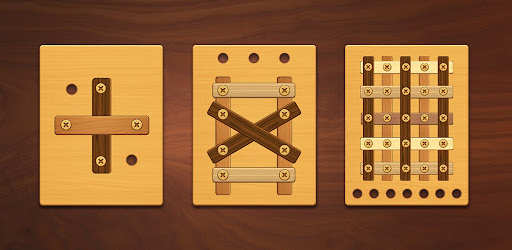 Screw Puzzle: Wood Nut & Bolt